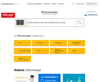 Pharmindex.pl(Głowna) Screenshot