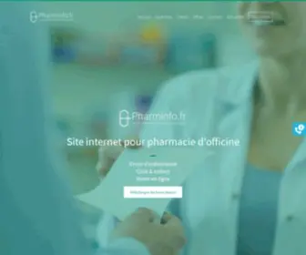 Pharminfo.fr(Création de sites internet pour pharmacie) Screenshot