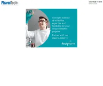 Pharmtech.com(Pharmaceutical technology) Screenshot