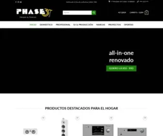Phase-Store.com(Imagen y sonido profesional y doméstico en Bilbao) Screenshot