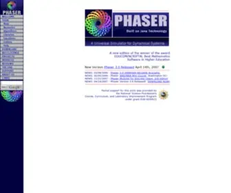 Phaser.com(PHASER Scientific Software) Screenshot