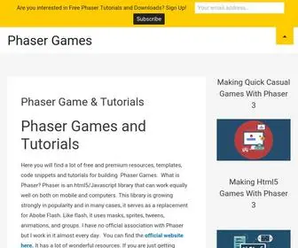 Phasergames.com(Learn Phaser Games Development) Screenshot
