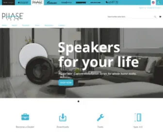 Phasetech.com(Ceiling Speaker & Home Audio Systems) Screenshot