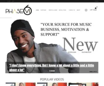 Phasevi.com(You Source For Music Business) Screenshot