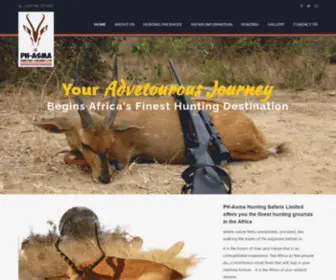 Phasmahunting.com(PH ASMA Hunting Safaris LTD) Screenshot