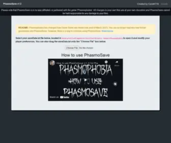 Phasmosave.com(Phasmosave) Screenshot