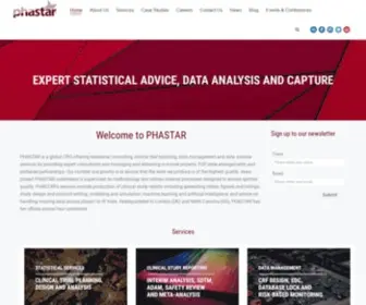 Phastar.com(A global Contract Research Organization (CRO)) Screenshot