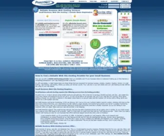 Phastnet.com(Reliable Small Business Web Site Hosting Service Provider) Screenshot