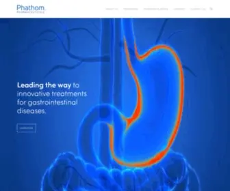 Phathompharma.com(Leading the way to innovative treatments for gastrointestinal diseases) Screenshot