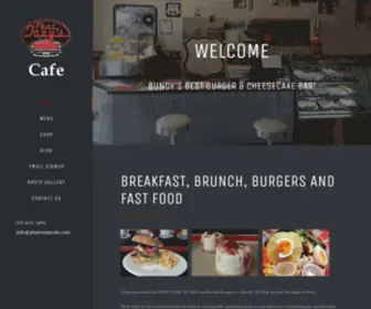 Phattonyscafe.com(Bundy's Best Burger & Cheesecake Bar) Screenshot