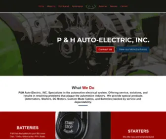 Phautoelectric.com(P & H Auto) Screenshot