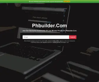 Phbuilder.com(Web site created using create) Screenshot