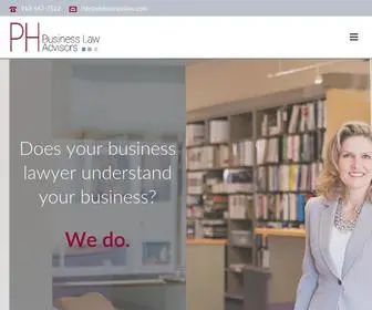 Phbusinesslaw.com(Pascale Henn Business Law Advisors in the greater Kansas City area) Screenshot