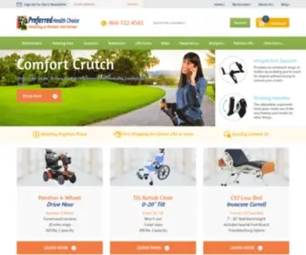 PHC-Online.com(PHC Home Medical Equipment and Supplies Online) Screenshot