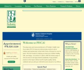 Phcapediatrics.com(Boston Children's Hospital) Screenshot