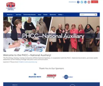 PHCcnationalauxiliary.org(PHCC National Auxiliary) Screenshot