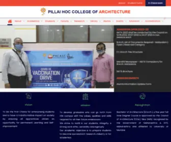 Phcoa.ac.in(Pillai HOC College of Architecture) Screenshot