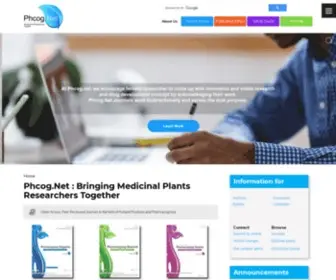 Phcog.net(Bringing Medicinal Plants Researchers Together publishes peer) Screenshot