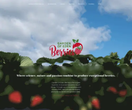 PHCStrawberries.co.za(Garden of Eden Berries) Screenshot