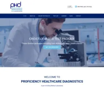 PHD-Laboratories.com(Dubai) Screenshot