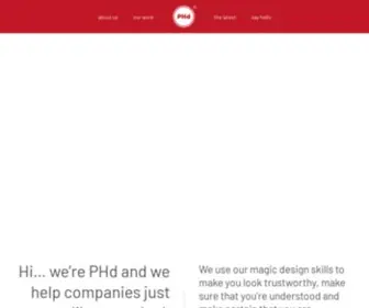 PHddesign.co.uk(PHd design) Screenshot