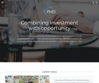 Phdequitypartners.com(PHD Equity Partners) Screenshot