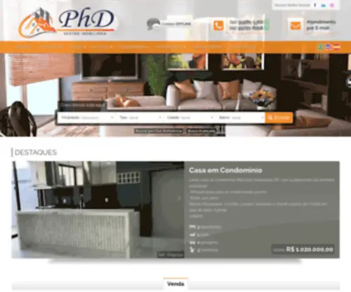 PHdgestaoimobiliaria.com.br(PhD Gestão Imobiliária) Screenshot