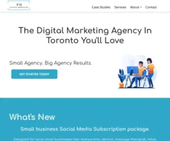 Phdigitalmarketing.com(Digital Marketing Agency In Toronto) Screenshot