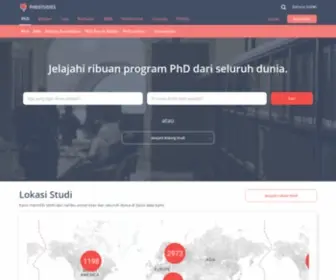 PHDstudies.co.id(Gelar PhD TerbaikCari 1205 Program Doktor di Dunia) Screenshot