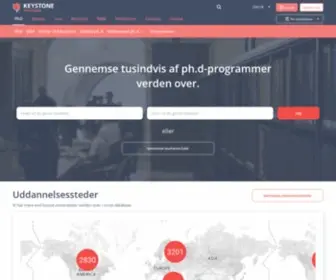 PHDstudies.dk(Programmer og grader Globalt) Screenshot
