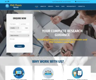 PHDthesisWorld.com(PhD thesis World) Screenshot