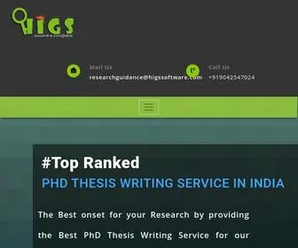 PHDthesiswrite.com(#1 PhD Thesis Writing Service in INDIA) Screenshot