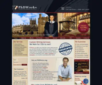 PHdworks.org(PhD level custom writing service) Screenshot