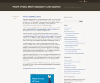 Phea.net(Pennsylvania Home Educators Association) Screenshot