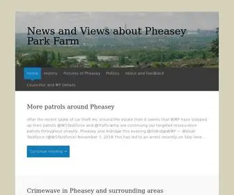 Pheasey-Views.com(News and Views about Pheasey Park Farm) Screenshot