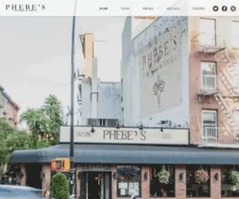 Phebesnyc.com(East Village) Screenshot