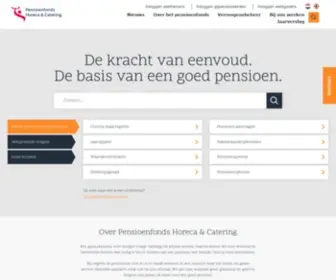 Phenc.nl(Pensioenfonds Horeca & Catering) Screenshot