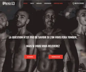 Phenixmuaythai.fr(Club boxe thai Paris) Screenshot