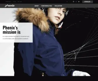 Phenixski.com(Technical Alpine Skiwear) Screenshot