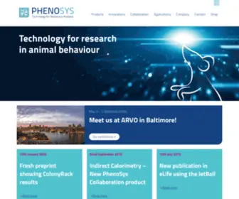 Phenosys.com(Technology for Behaviour Analysis) Screenshot