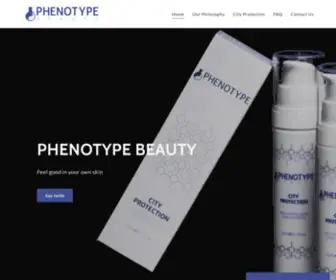 Phenotypebeauty.com(Natural Plant Based Skincare Products) Screenshot