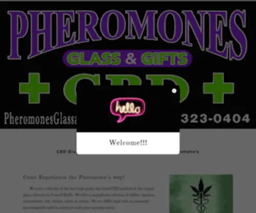 Pheromonesglassandgifts.com(Pheromone's Glass & Gifts) Screenshot