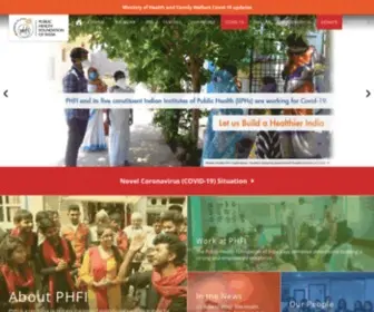 Phfi.org(Public Health Foundation of India (PHFI)) Screenshot