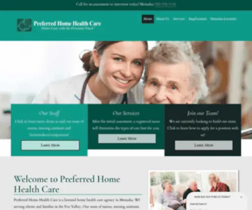 PHhcare.com(Preferred Home Health Care) Screenshot