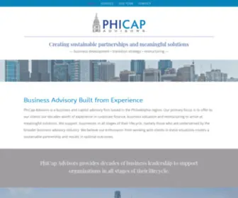 Phicapadvisors.com(PhiCap Advisors) Screenshot