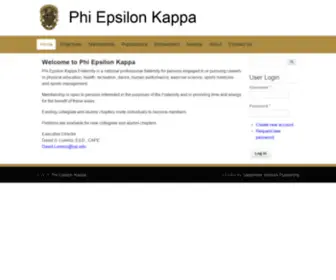 Phiepsilonkappa.org(Phi Epsilon Kappa) Screenshot