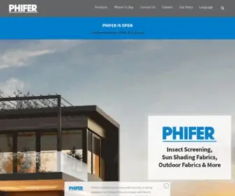 Phifer.com(Insect Screening) Screenshot