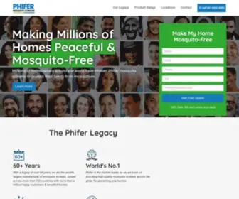Phifermosquitoscreens.com(Mosquito Screens) Screenshot