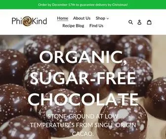 Phikind.com(Sugar-Free, Keto Chocolate) Screenshot