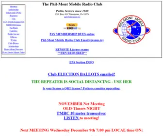 Phil-Mont.org(Philmont M.Radio Club) Screenshot